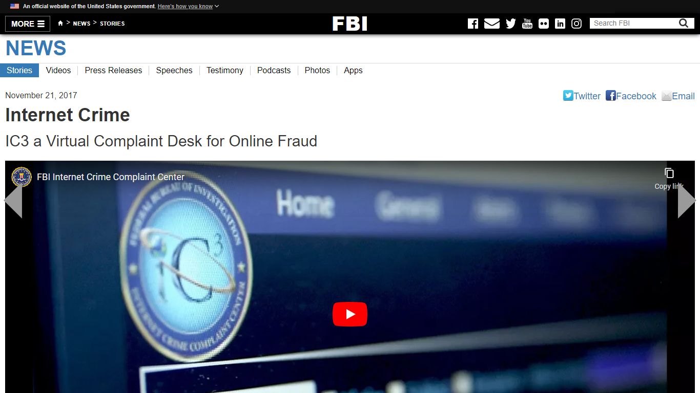 Internet Crime — FBI